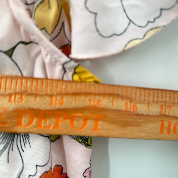 LOTTIE & HOLLIE pink floral mini tiered ruffle sleeve woman boho dress NWT XS,S - Picture 14 of 16